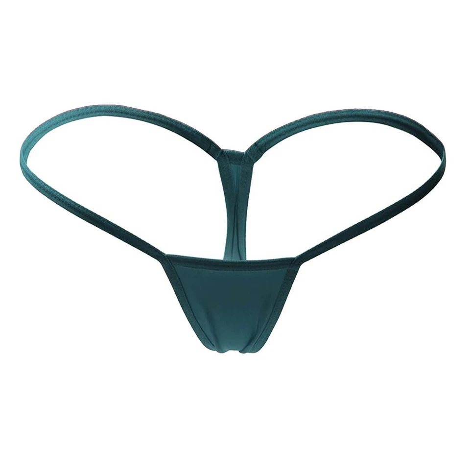 Paquete de 5 bragas de micro cuerdas para mujer mini lencería sin costuras ropa interior bragas Foto 4 de 4