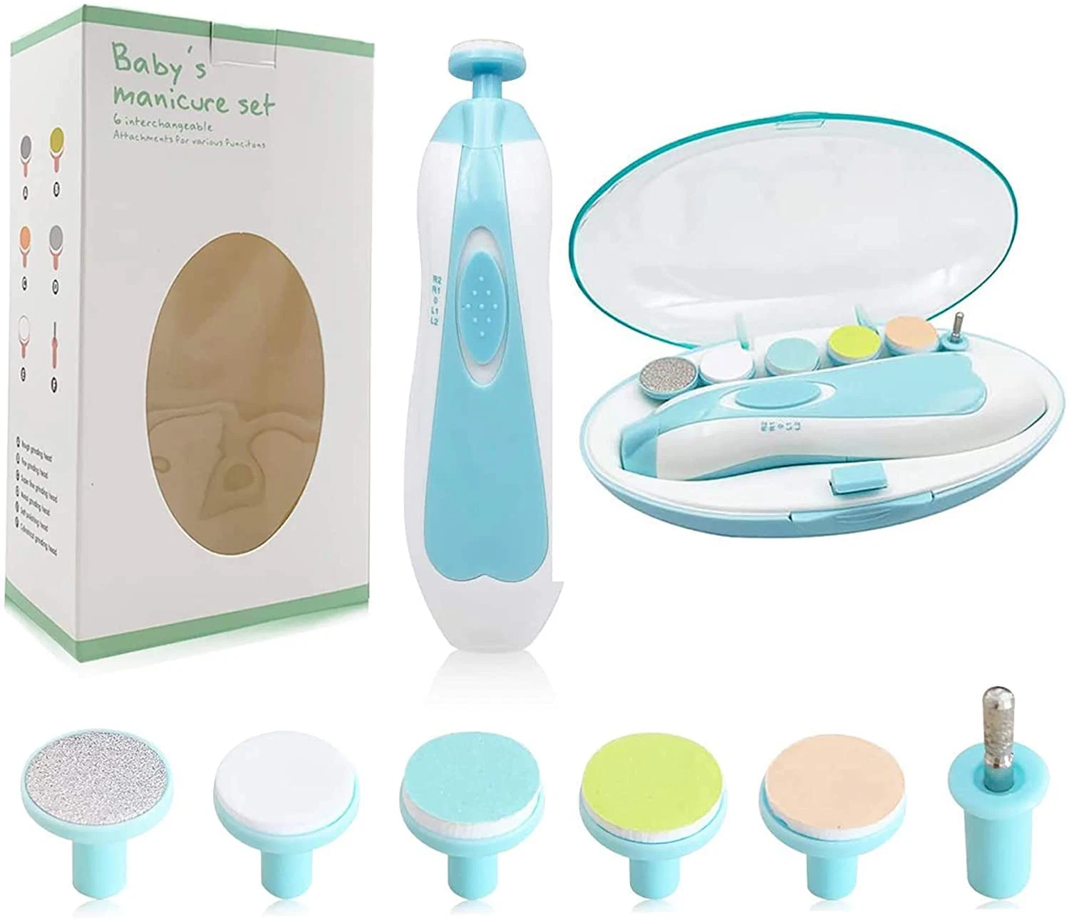 Baby Nail Trimmer File with Light Safe Electric Nail Clippers Kit for Newborn In
Opens in a new wind