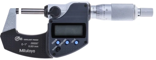 MITUTOYO 293-340-30 DIGITAL MICROMETER 0-1” IP65 COOLANT PROOF ..........(5-4-6)