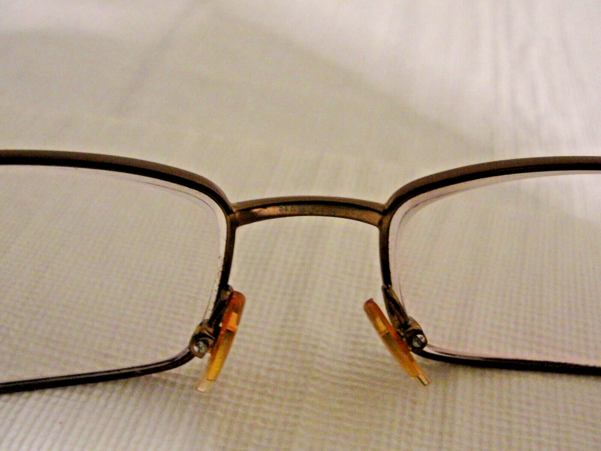 Authentic Gucci prescription eyeglasses frames brown copper color frames Gucci Brown Bronze Copper Metal Oval Eyeglasses Frames 50-19  main image 2