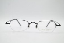 Vintage Pro Design Denmark P833 Black Half-Frame Glasses Eyeglass Frame NOS