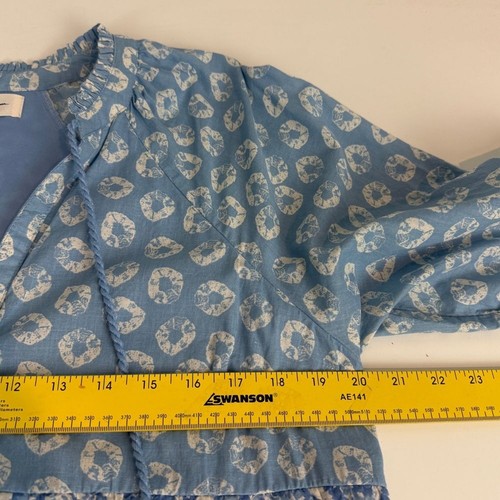 Jessica Simpson Blue Batik Mini Sundress Coverup L - Picture 5 of 7