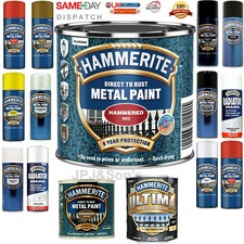Hammarite Direct To Rust Quick Drying Metal Paint All Colour UK