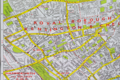 London AZ Folding Map Underground Street Index UK Tourist 1980s | eBay