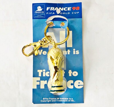 FRANCE 1998 SOCCER WORLD CUP - MASCOT KEYCHAIN , NOT A PIN