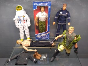 Gi Joe 12 Inch Action Figure Lot Grunt In Box Duke With Lanard