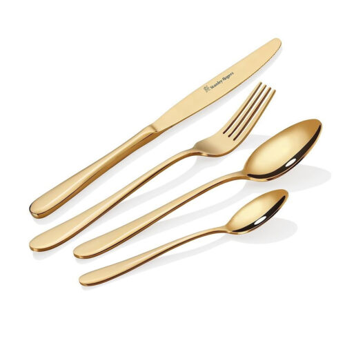 NEW Stanley Rogers Albany Gold Cutlery Set 16 Piece - Picture 1 of 4