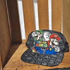 Super Mario 2021 Nintendo Hat Luigi Youth Kids One Size Adjustable Snapback Cap
