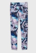 Girl's Printed Leggings- All in Motion - Purple -M 7/8