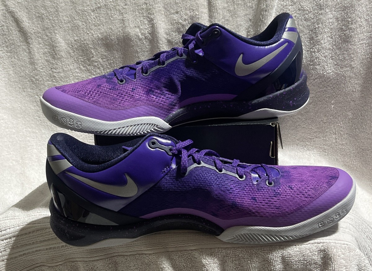 DS Nike Kobe 8 System Platinum Purple Playoff 2013 555035-500 Mens