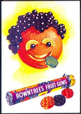 Moderne Postkarte: Rowntree's Fruit Gummis - 50er Jahre Retro Werbung (Opie 01ST02)