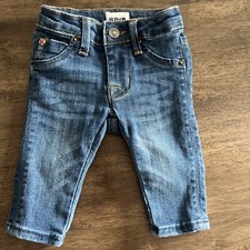 Hudson Blue Jeans Baby Infant Flap Pockets Adjustable Waist 3 Months