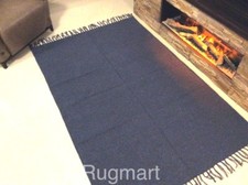 Umweltfreundliche einfache jeansblau Fair Trade nachhaltige recycelte Baumwolle reich Teppiche