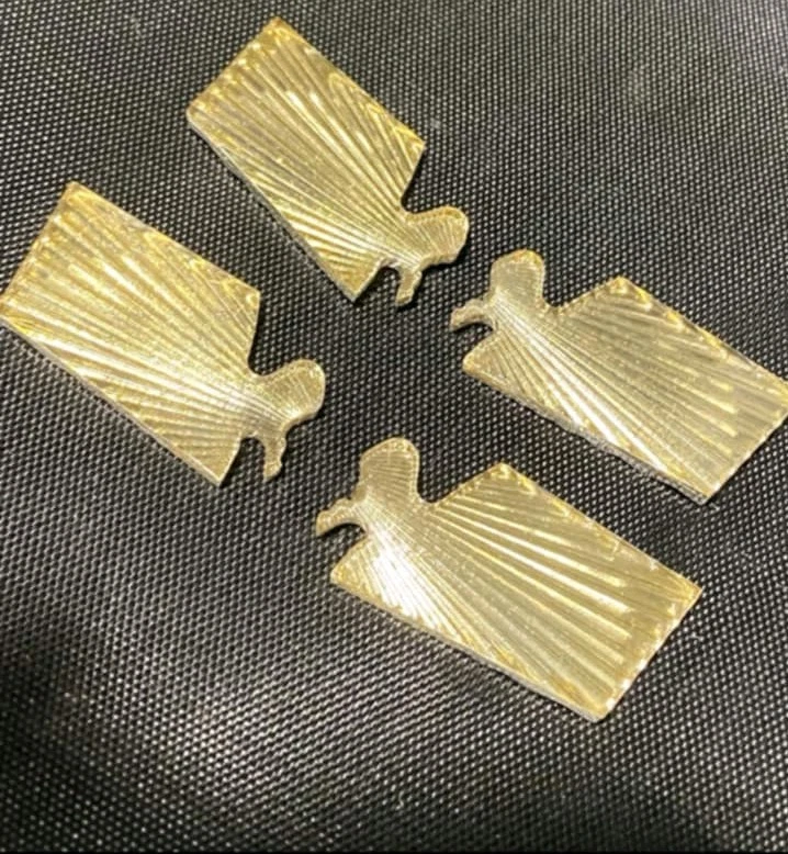 Chevy Caprice 1980-1990 clásico capó emblema inserciones repuesto nuevo Foto 3 de 4