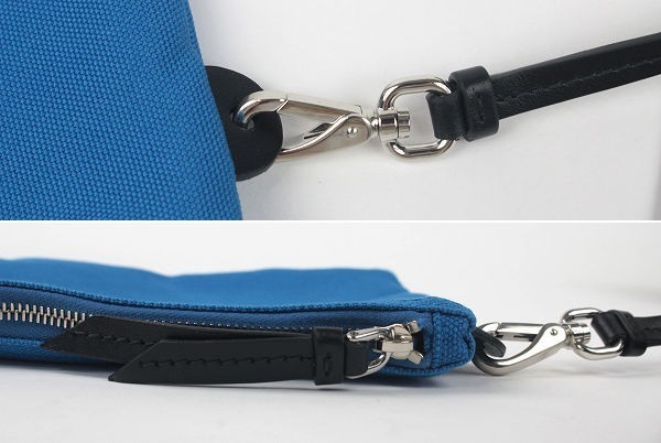 Super  PRADA Tote Bag with Pouch 1BG220 Made in Italy Canapa CANAPA Black Should thumbnail 8