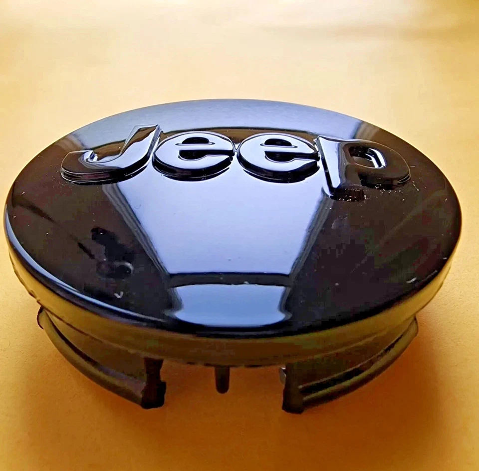 Комплект из 4 черных центральных колпаков колес 63 мм для Jeep Grand Cherokee Wrangler Compass 2,48 - Изображение 4 из 4