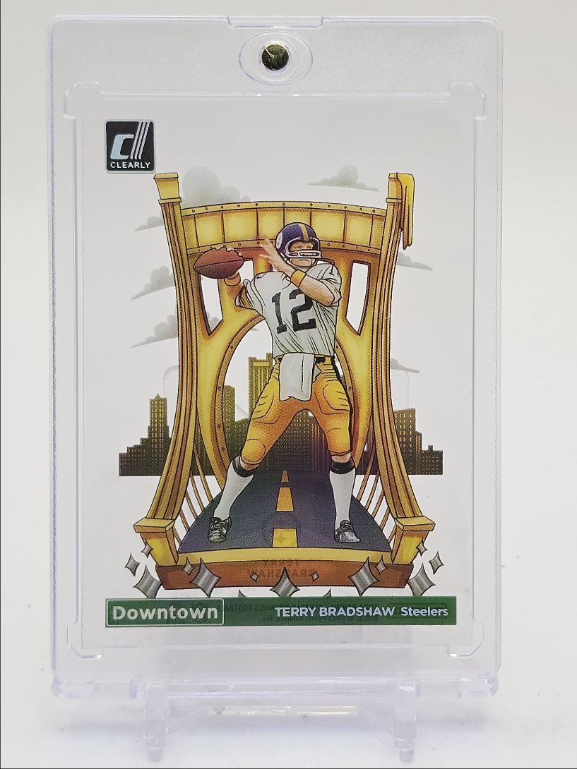 TERRY BRADSHAW 2024 CLEARLY DONRUSS DOWNTOWN STEELERS Q2475