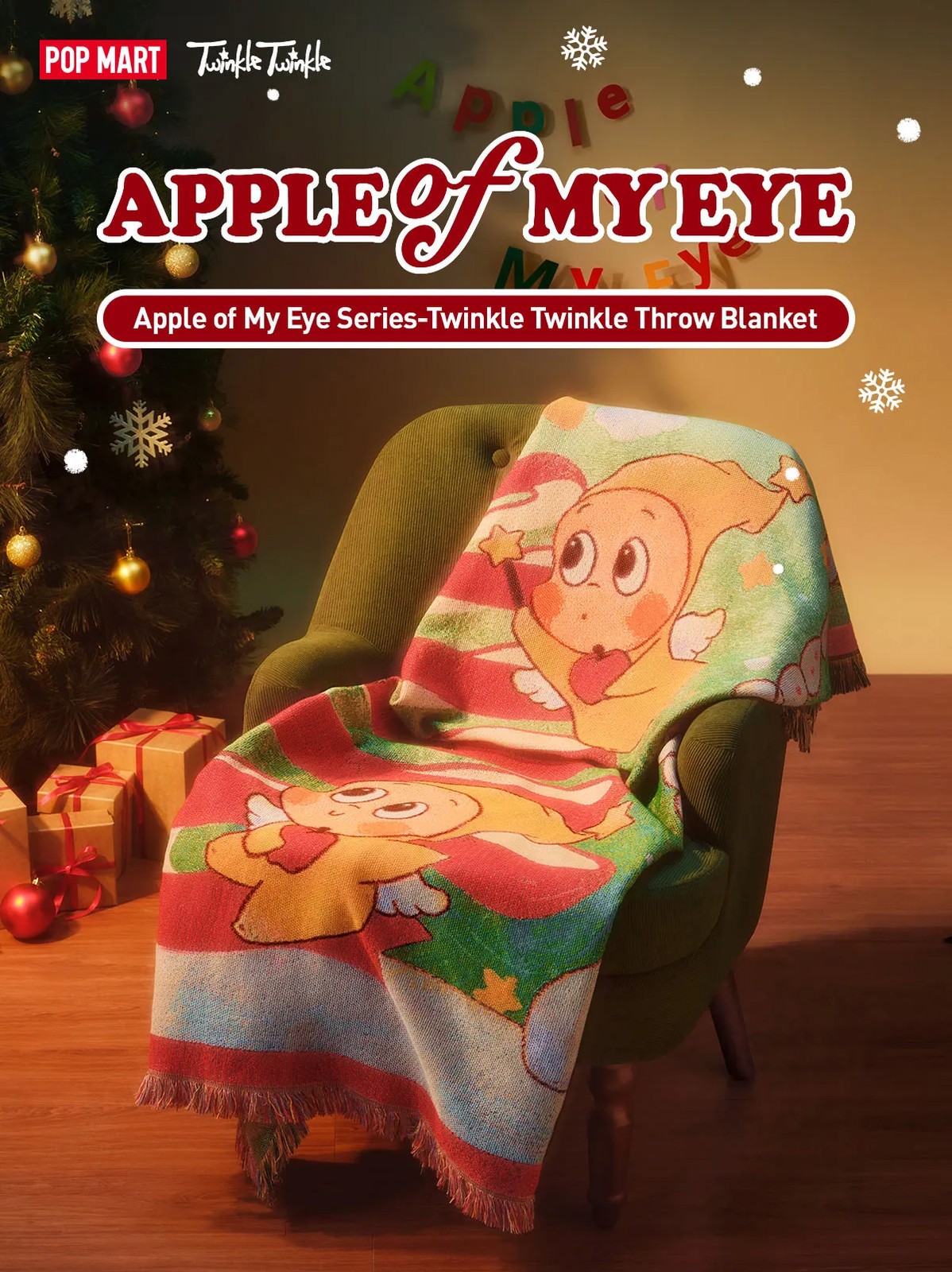 TWINKLE TWINKLE THROW BLANKET APPLE OF MY EYE SERIES - AUTHENTIC CUTE TOY GIFT