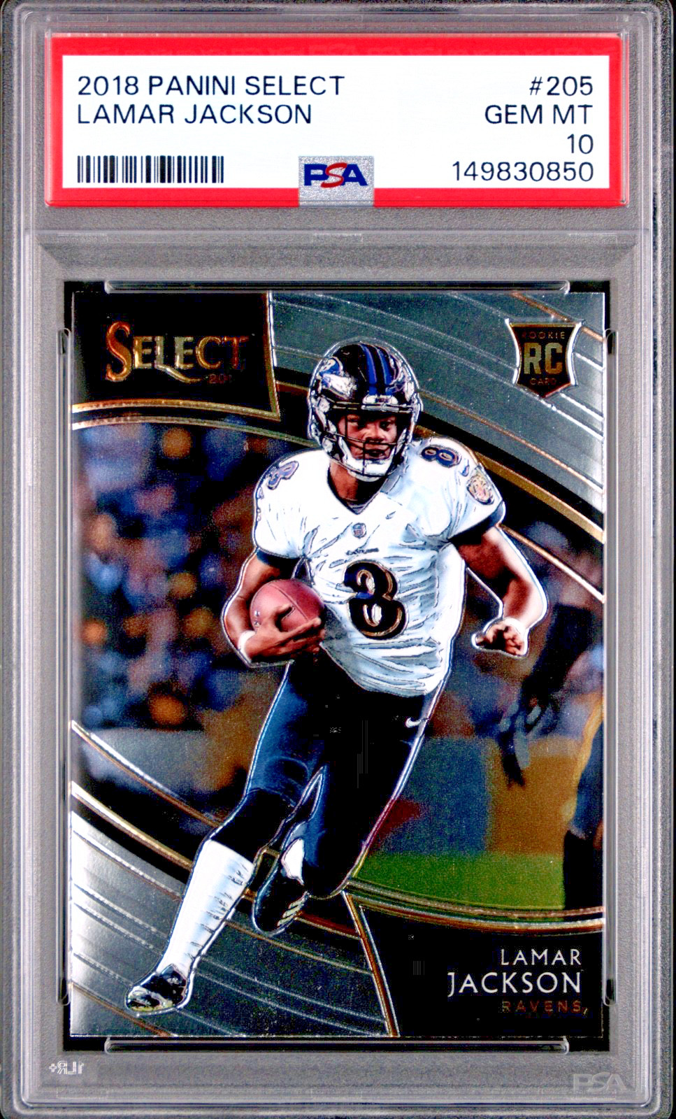 Lamar Jackson Panini Select #205 Base