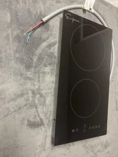 Empava Built-In 12-in 2 Elements Smooth Surface (Radiant) Black Electric Cooktop