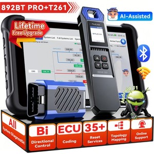 2026 MUCAR 892BT PRO+T261 Topology Map OBD2 Diagnostic Tool Lifetime free Update