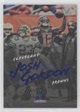 2018 Panini Luminance Blue Luminance 90/99 Josh Gordon #18 0r2f