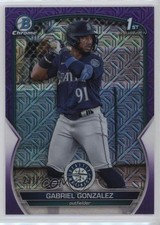 2023 Bowman Chrome Prospects Mega Box Purple Mojo Refractor Gabriel Gonzalez 2s2