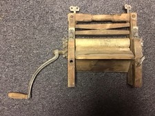 Vintage Ubrania Wringer Drewno Drewniane Antyk