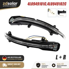 Für Audi Q5 8R Q7 4L 2009-2015 LED Außenspiegel Spiegelblinker Lampe Schwarz
