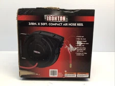 Ironton 3/8in x 50ft Compact Air Hose Reel Plastic 300 Max PSI