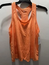 Athletic Works Women's Active Racerback Tank Top Size M (8-10) Peach Candy