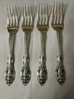 Gorham LaScala Sterling Silver Salad Forks Set of 4 6.5” No Mono