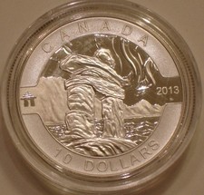 2013 $10 The INUKSHUK of Canada GEM BU .9999 Fine SILVER