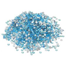 SS16/1440Pcs Glass Diamante Rhinestone, Man Made Gems, AB Blue