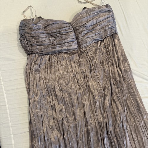 Alex Evenings Women's 12 Petite Silver Ballgown, Antique - Picture 7 of 9