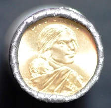 2015 D Native American Sacagawea Dollars Original Roll, BU or better, Free Ship