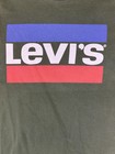 Levi's Logo Graphic Print Crew Neck T-Shirt, Short Sleeve, Green, Kids S — photo 2