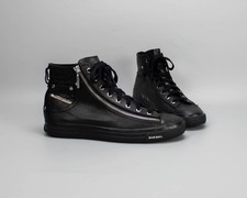 Diesel EXPO ZIP MID TOP Leather Sneakers Men's Size 43 US 10