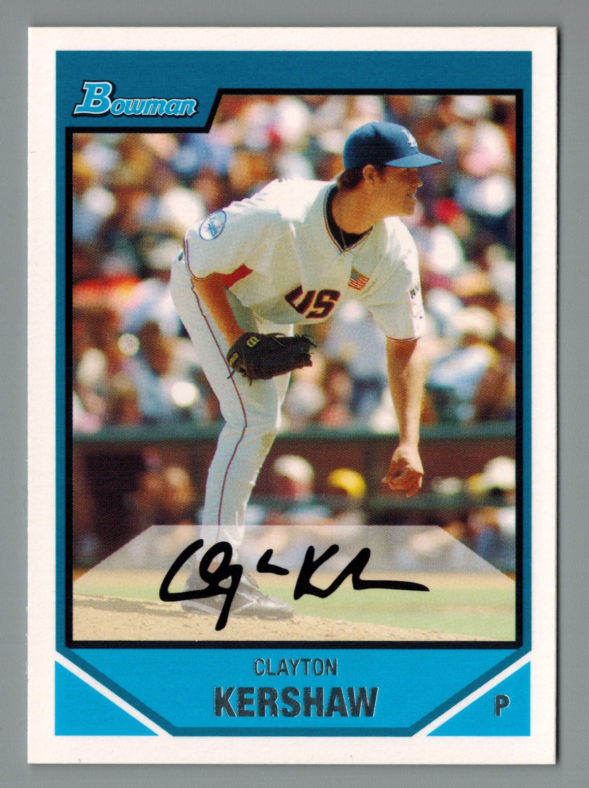 Clayton Kershaw 2007 Bowman Draft Picks & Prospects BDPP77 PRC Pre-Rookie