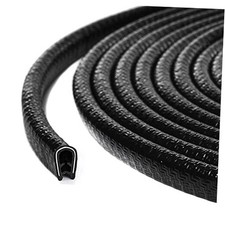 32Ft Car Door Edge Guards Universal Rubber Car Door Edge Protector 32 ft Black
