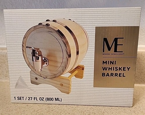 NIB mini whiskey barrel keg by modern expressions