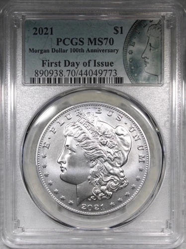 2021-P Morgan Dollar PCGS MS70 FIRST DAY OF ISSUE
