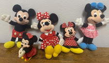 5 plush Mickey Minnie dolls multiple brands
