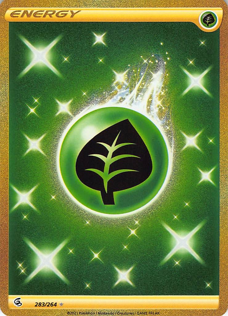 Grass Energy (Secret) 283/264 SWSH08: Fusion Strike Holofoil