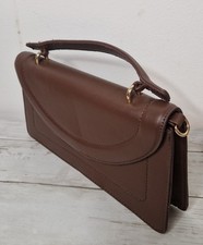 PRIMARK Ladies chocolate brown satchel / shoulder bag (B59)