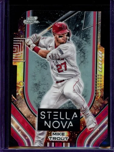 2024 Topps Cosmic Chrome Stella Nova Mike Trout Die-Cut