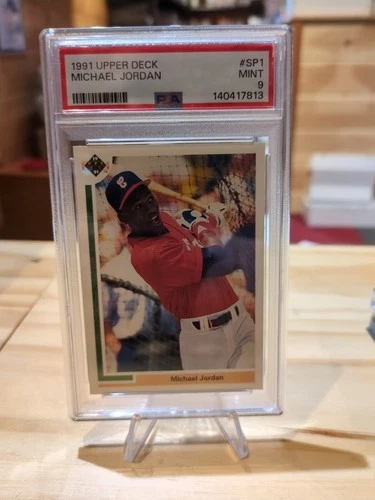 PSA 9 1991 UPPER DECK #SP1 MICHAEL JORDAN Baseball White Sox ICONIC GOAT