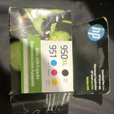 HP Genuine 950XL/951 Ink Cartridge 4-Pack Black Cyan Magenta Yellow Inkjet