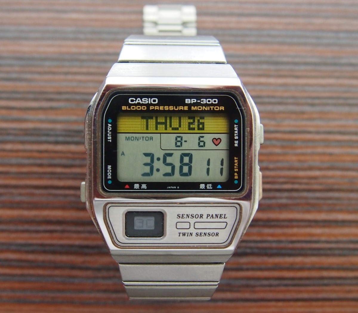 Vintage Casio Bp-300 Blood Pressure Monitor Twin Sensor Made in