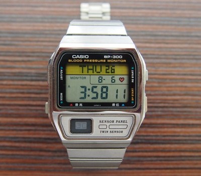 Vintage Casio Bp-300 Blood Pressure Monitor Twin Sensor Made in